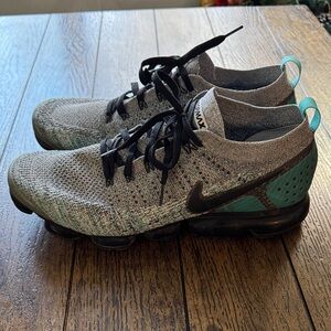 Men’s Nike Black and Teal VaporMax Sneakers